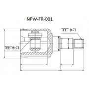 Снимка на Комплект каре за полуоска NTY NPW-FR-001