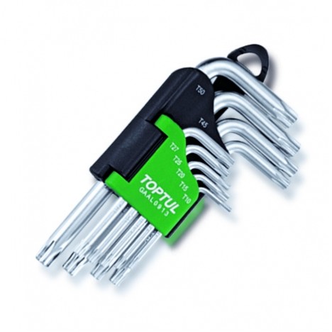 Снимка на Комплект ключове TORX - 9 бр. TOPTUL GAAL0913 за Citroen Berlingo BOX 1.6 - 90 коня бензин