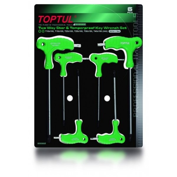 Снимка на Комплект ключове TORX с дръжка 6 бр. TOPTUL GAAS0602 за CADILLAC BLS 2.8 T AWD - 280 коня бензин