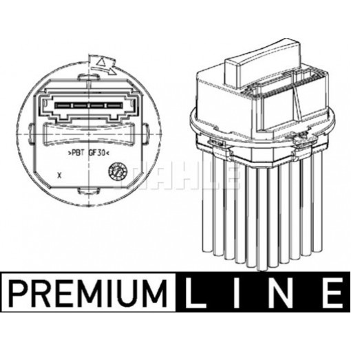 Снимка на контролен елемент, отопление/въздух за купето MAHLE ABR 21 000P за Mini Clubman (R55) Estate John Cooper Works - 211 коня бензин