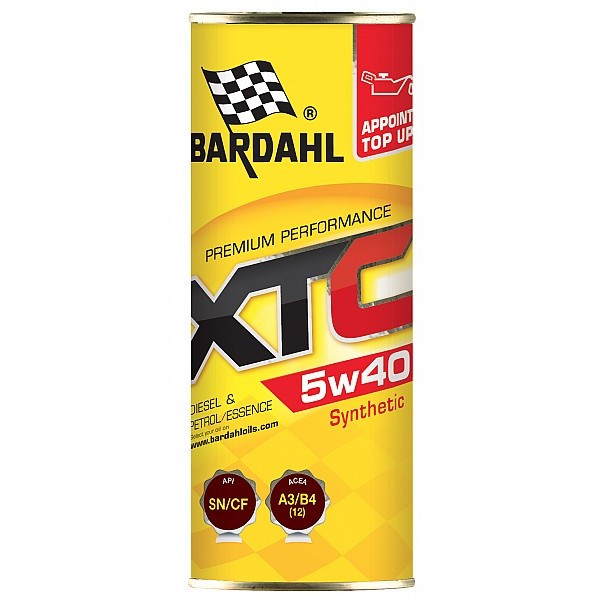 Снимка на Моторно масло Bardahl XTC 5W40 0.400L BAR-36160 за Audi 80 Sedan (89, 89Q, 8A, B3) 1.8 - 75 коня бензин