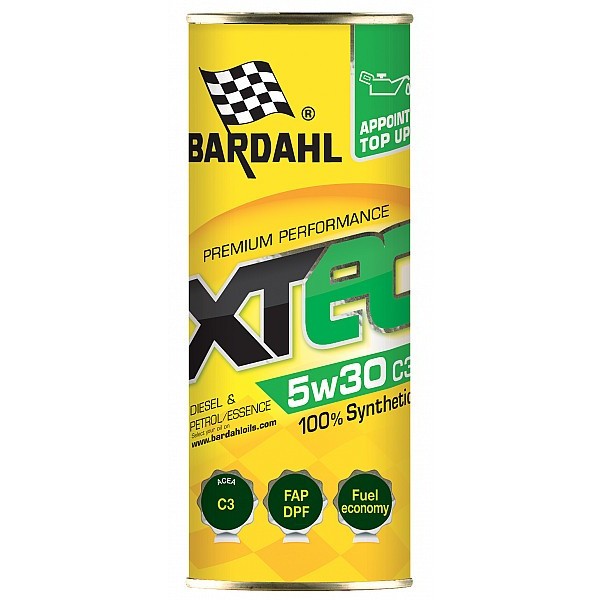 Снимка на Моторно масло Bardahl XTEC 5W30 0.400L BAR-36300 за Audi A1 Sportback (8XA) 1.6 TDI - 90 коня дизел