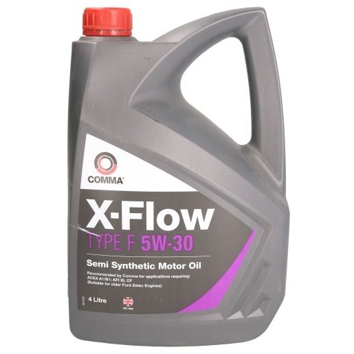 Снимка на Моторно масло COMMA X-FLOW F 5W30 SEMI.4L за Seat Altea XL (5P5,5P8) 1.6 LPG - 102 коня Бензин/Автогаз(LPG)