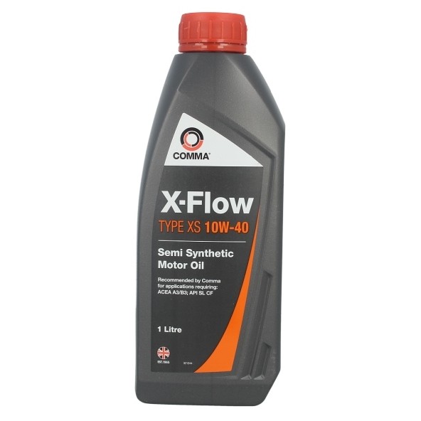 Снимка на Моторно масло COMMA X-FLOW XS 10W40 SEMI. 1L за Citroen Berlingo MF 1.4 i bivalent (MFKFW) - 75 коня Бензин/Метан(CNG)