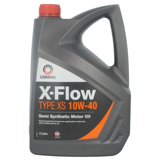 Снимка на Моторно масло COMMA X-FLOW XS 10W40 SEMI. 4L за Ford C-Max 2007 1.8 - 122 коня бензин
