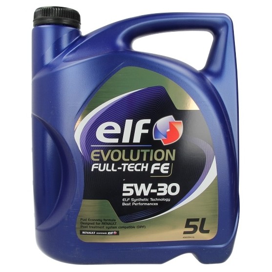 Снимка на Моторно масло ELF EVO FULLTECH FE 5W30 5L за Ford Focus 2 Station Wagon (daw) 2.0 LPG - 145 коня Бензин/Автогаз(LPG)