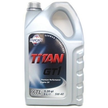 Снимка на Моторно масло Fuchs TITAN GT1 5W-40 5L за CADILLAC CTS 2002 6.0 - 405 коня бензин