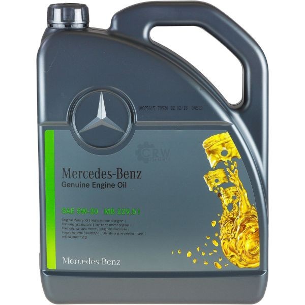 Снимка на Моторно масло Mercedes 5w30 5L 000989940213 за Ford Fiesta Saloon 1.4 - 95 коня бензин