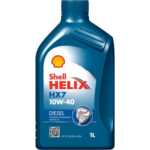 Снимка на Моторно масло SHELL HELIX D HX7 10W40 1L за Citroen Berlingo MF 1.4 i bivalent (MFKFW) - 75 коня Бензин/Метан(CNG)
