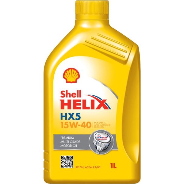 Снимка на Моторно масло SHELL HELIX HX5 15W40 1L