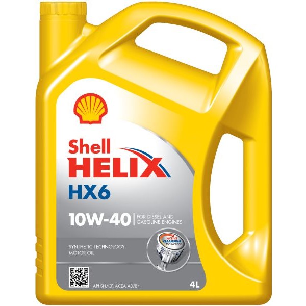 Снимка на Моторно масло SHELL HELIX HX6 10W40 4L за CHEVROLET COLORADO 2.8 AWD - 177 коня бензин