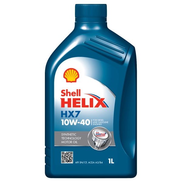Снимка на Моторно масло SHELL HELIX HX7 10W40 1L за Citroen Berlingo MF 1.4 i bivalent (MFKFW) - 75 коня Бензин/Метан(CNG)