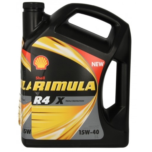Снимка на Моторно масло SHELL RIMULA R4 X 15W40 5L за Citroen Berlingo MF 1.4 i bivalent (MFKFW) - 75 коня Бензин/Метан(CNG)