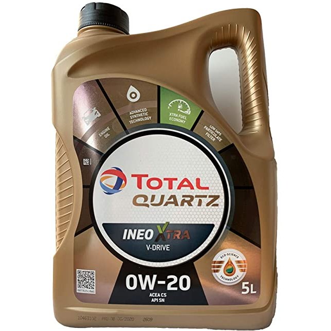 Снимка на Моторно масло TOTAL QUARTZ 9000 V-Drive. 0W20 5L за Seat Alhambra (7V8,7V9) 2.8 V6 4motion - 204 коня бензин