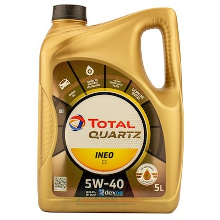 Снимка на Моторно масло TOTAL QUARTZ INEO C3 5W40 5L за Mercedes C-class Estate (s202) C 280 T (202.089) - 197 коня бензин