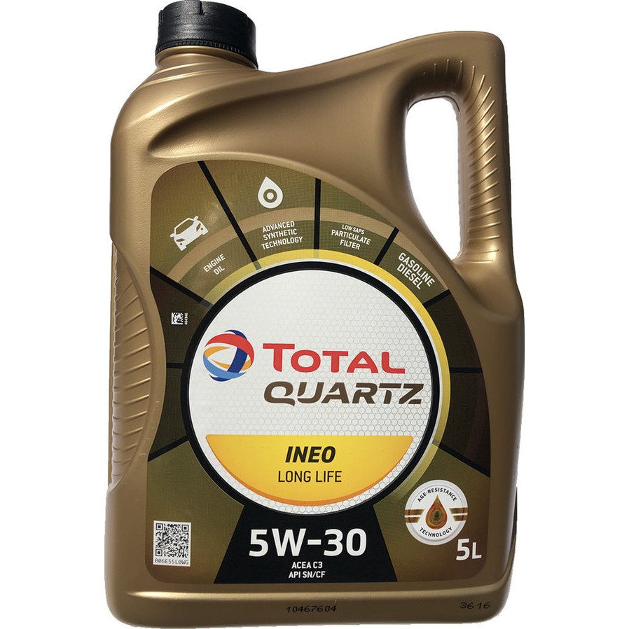 Снимка на Моторно масло TOTAL QUARTZ INEO LL 5W30 5L за Seat Toledo (1L) 1.8 16V - 133 коня бензин