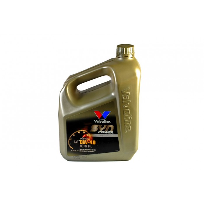 Снимка на Моторно масло VALVOLINE SYNPOWER 0W40 4L за Hyundai Getz (TB) 1.3 - 85 коня бензин