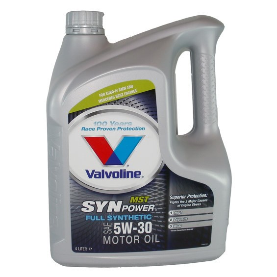 Снимка на Моторно масло VALVOLINE SYNPOWER MST C3 5W30 4L за Peugeot 306 Convertible 2.0 - 121 коня бензин