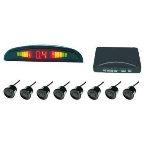 Снимка на Парктроник с 8 сензора и LED дисплей - сребристи датчици AP PS8LS за BMW 1 E81 116 i - 122 коня бензин