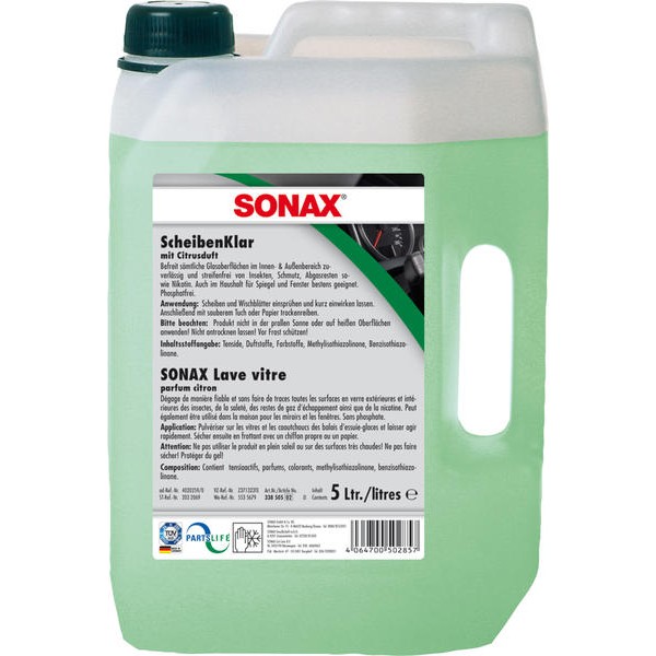 Снимка на Прeпарат за почистванe на стъкло 5 L SONAX AC SX338505 за Skoda Fabia Combi (6Y5) 1.0 - 50 коня бензин