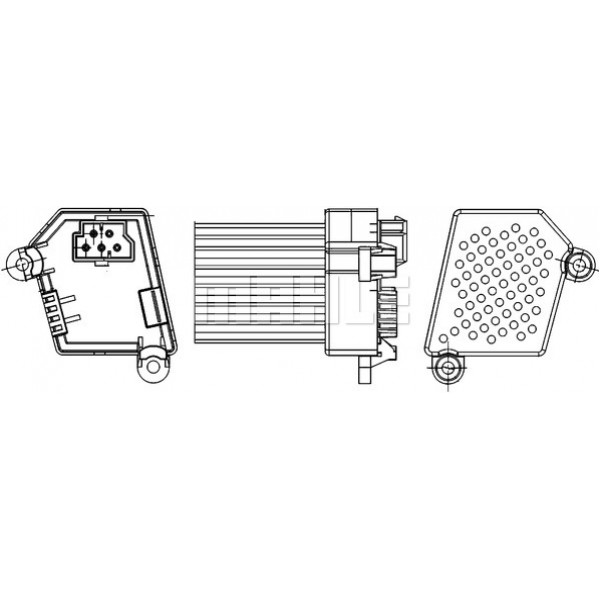 Снимка на предсъпротивление, вентилатор на климатизатора MAHLE ABR 33 000S за Range Rover 3 (LM) 4.4 4x4 - 299 коня бензин