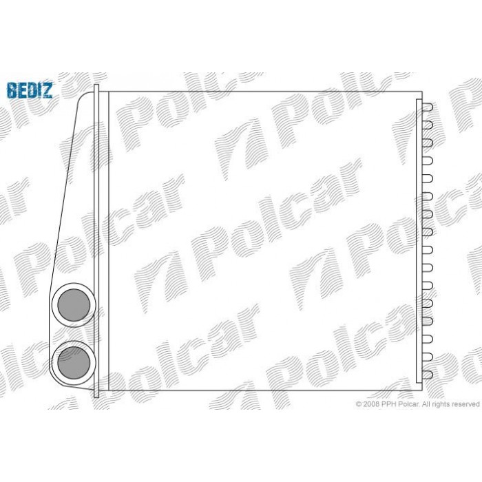 Снимка на радиатор за парно POLCAR 1331N8-1 за Seat Altea XL (5P5,5P8) 2.0 TDI 4x4 - 170 коня дизел