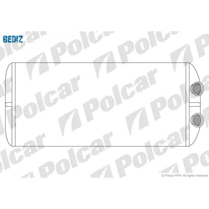 Снимка на радиатор за парно POLCAR 2329N8-3 за Peugeot Grand Raid Box 1.6 HDi - 111 коня дизел