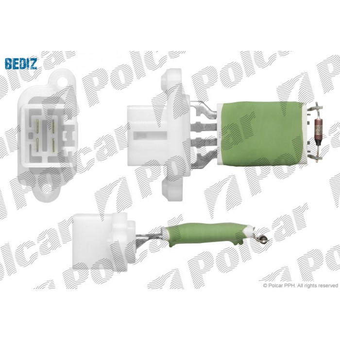 Снимка на Резистор за степените на парното POLCAR 3202KST2X за Ford Focus 2 Estate (daw) 2.0 LPG - 145 коня Бензин/Автогаз(LPG)