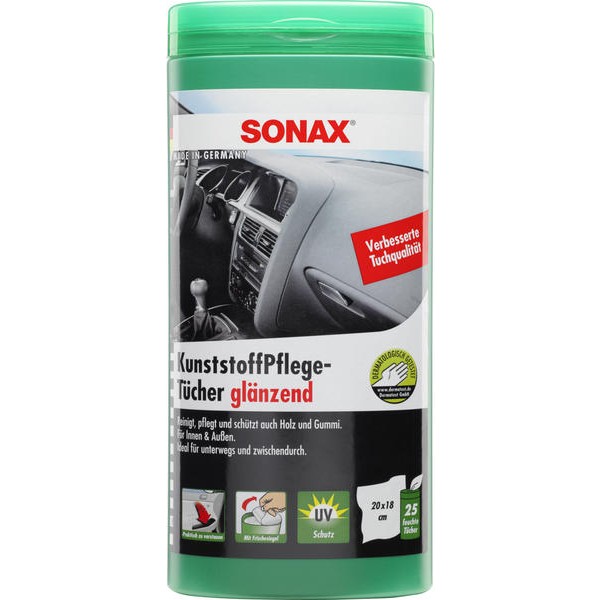 Снимка на Салфетки na пластмаси и табло 25 бр. SONAX AC SX412100 за Nissan Platina 1.6 LT - 83 коня 