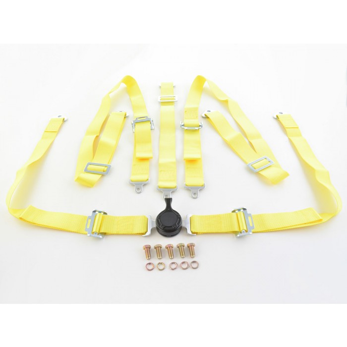 Снимка на Спортен колан 5 точкови жълти FK Automotive FKHTR13010 за мотор Honda CBR CBR 1000 F (SC24) - 98 коня бензин