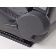 Снимка  на Спортни седалки комплект 2 бр. Atlanta еко кожа черни/оранжеви FK Automotive FKRSE010153