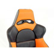 Снимка  на Спортни седалки комплект 2 бр. Berlin еко кожа сиви/черни FK Automotive FKRSE18005