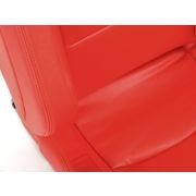 Снимка  на Спортни седалки комплект 2 бр. Bremen еко кожа червени червени stitches FK Automotive FKRSE17005