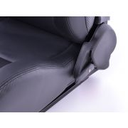 Снимка  на Спортни седалки комплект 2 бр. Bremen еко кожа черни Carbon-Look FK Automotive FKRSE17061