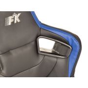 Снимка  на Спортни седалки комплект 2 бр. Bremen еко кожа черни/сини Carbon-Look FK Automotive FKRSE17065