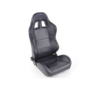 Снимка  на Спортни седалки комплект 2 бр. Charleston еко кожа черни FK Automotive FKRSE12011