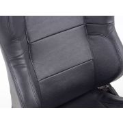 Снимка  на Спортни седалки комплект 2 бр. Charleston еко кожа черни FK Automotive FKRSE12011
