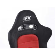 Снимка  на Спортни седалки комплект 2 бр. Chicago червени /черни FK Automotive FKRSE010083