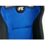 Снимка  на Спортни седалки комплект 2 бр. Columbus еко кожа сини/черни FK Automotive FKRSE011047