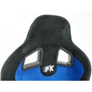 Снимка  на Спортни седалки комплект 2 бр. Columbus еко кожа сини/черни FK Automotive FKRSE011047
