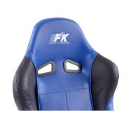 Снимка  на Спортни седалки комплект 2 бр. Comfort еко кожа сини/черни FK Automotive FKRSE893/894
