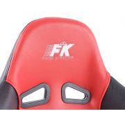 Снимка  на Спортни седалки комплект 2 бр. Comfort еко кожа червени /черни FK Automotive FKRSE895/896