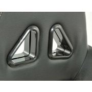 Снимка  на Спортни седалки комплект 2 бр. Dallas еко кожа бежови/черни шев бежови FK Automotive FKRSE010111