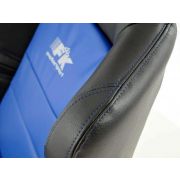 Снимка  на Спортни седалки комплект 2 бр. Dallas еко кожа сини/черни шев сини FK Automotive FKRSE010103
