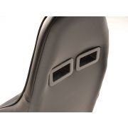 Снимка  на Спортни седалки комплект 2 бр. Dortmund еко кожа черни бели FK Automotive FKRSE17081