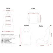 Снимка  на Спортни седалки комплект 2 бр. Edition 4 сиви FK Automotive DP033