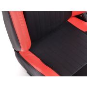Снимка  на Спортни седалки комплект 2 бр. Frankfurt еко кожа черни/червени FK Automotive FKRSE17011