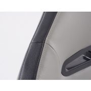 Снимка  на Спортни седалки комплект 2 бр. Halbschalensitz еко кожа сиви шев черни FK Automotive FKRSE14045