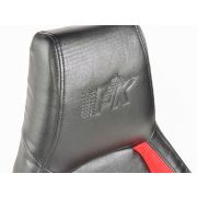 Снимка  на Спортни седалки комплект 2 бр. Hamburg еко кожа черни/червени FK Automotive FKRSE18027