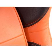 Снимка  на Спортни седалки комплект 2 бр. Houston еко кожа оранжеви/черни шев оранжеви FK Automotive FKRSE010045